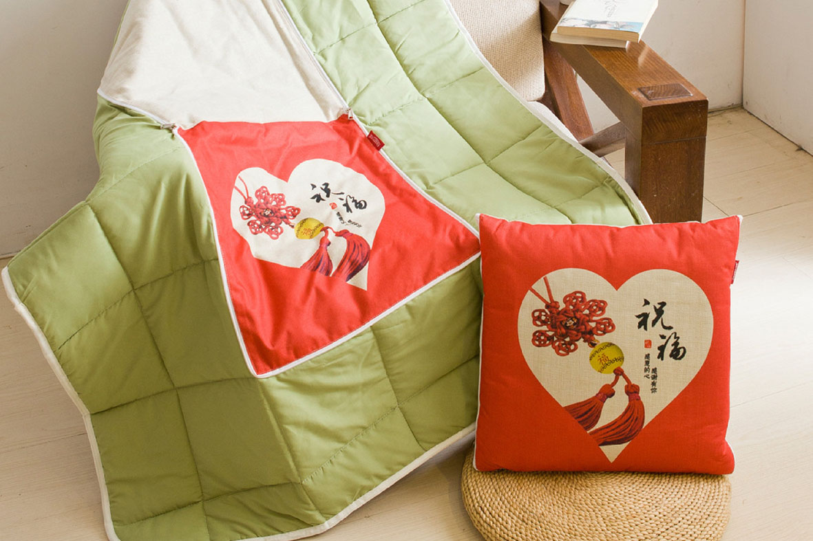 FN-R726 主題亞麻抱枕被 FN-R726 主題亞麻抱枕被